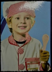 Kids Costumes to Hire - Chef Junior Jacket, hat, mitten & 3 accessories